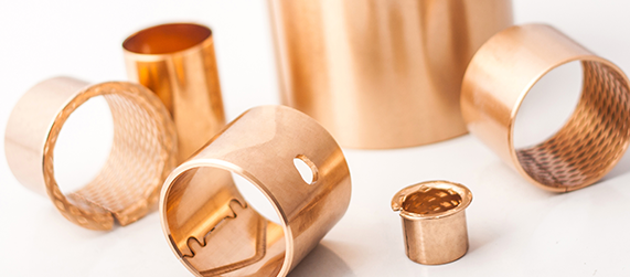 split bronze bushings cusn8 self lubricating flange bearings