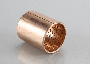 Wrapped Phosphor tin bronze CuSn8/CW453K & CuSn6/CW452K Self Lubricating Plain Bearing , Cylindrical Oilless Bushing