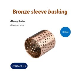 Thin - Walled Split Bronze Bushings Oil Pocket Metric Size Plain Bearing