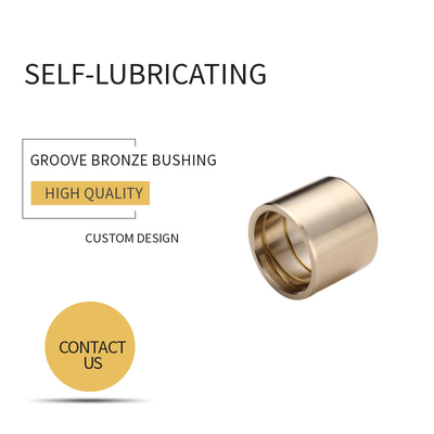 Giá tốt. Customzied Groove Bronze Gleitlager Tay áo mỏng và mặt bích cho máy xúc trực tuyến